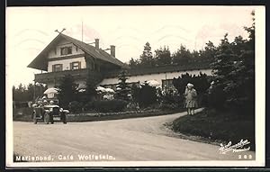 Ansichtskarte Marienbad, Cafe Wolfstein