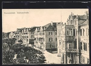 Bild des Verkufers fr Ansichtskarte Franzensbad, Einsicht in die Kulmerstrasse zum Verkauf von Bartko-Reher