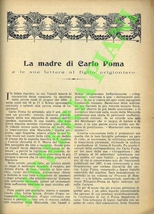 La madre di Carlo Poma e le sue lettere al figlio prigioniero.