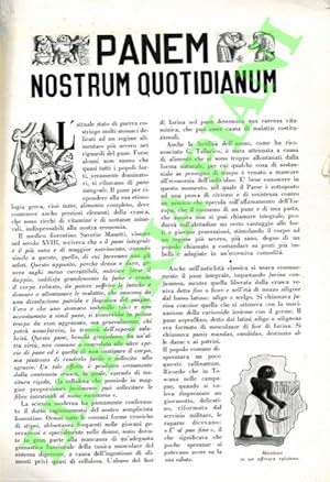 Imagen del vendedor de Panem nostrum quotidianum. a la venta por Libreria Piani