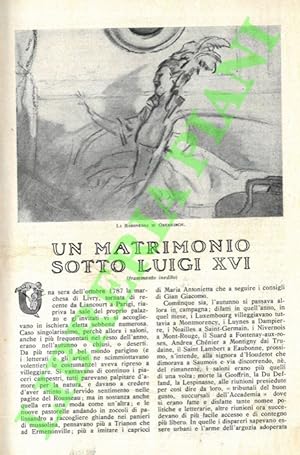 Bild des Verkufers fr Un matrimonio sotto Luigi XVI. zum Verkauf von Libreria Piani