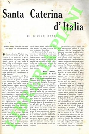 Bild des Verkufers fr Santa Caterina d'Italia. zum Verkauf von Libreria Piani