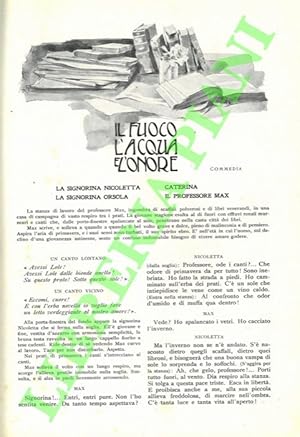 Image du vendeur pour Il fuoco l'acqua e l'onore. mis en vente par Libreria Piani