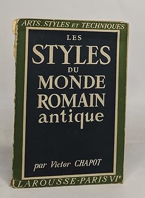 Imagen del vendedor de Les styles du monde romain antique a la venta por crealivres