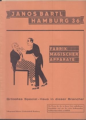 Janos Bartl. Fabrik magischer Apparate. Katalog