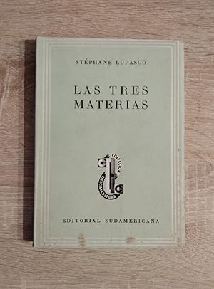 Imagen del vendedor de LAS TRES MATERIAS a la venta por Libreria Bibliomania