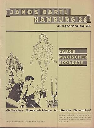 Janos Bartl. Fabrik magischer Apparate. Katalog