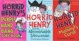 Seller image for Horrid Henry 3 vol. collection (Horrid Henry and the Abominable Snowman, Purple Hand Gang Joke Book, Horrid Henry and the Mummy's Curse) for sale by WeBuyBooks 2