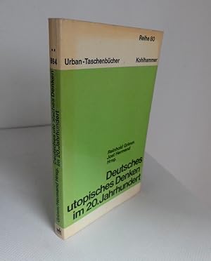 Seller image for Deutsches utopisches Denken im 20. Jahrhundert. for sale by Antiquariat Maralt