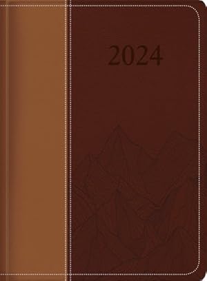 Seller image for The Treasure of Wisdom - 2024 Executive Agenda - Two-Toned Brown: An Executive Themed Daily Journal and Appointment Book with an Inspirational Quotation or Bible Verse for Each Day of the Year [Imitation Leather ] for sale by booksXpress