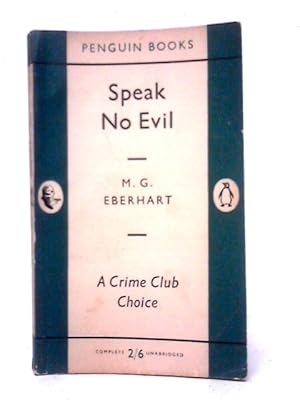 Imagen del vendedor de Speak No Evil a la venta por World of Rare Books