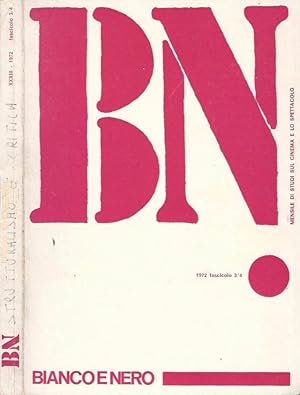 Bild des Verkufers fr BN Bianco e Nero - n. 3/4, Anno XXXIII - Marzo-Aprile 1972 Strutturalismo e critica del film zum Verkauf von Biblioteca di Babele