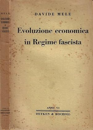 Seller image for Evoluzione economica in Regime fascista for sale by Biblioteca di Babele