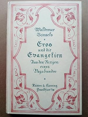 Imagen del vendedor de Eros und die Evangelien. a la venta por Versandantiquariat Jena