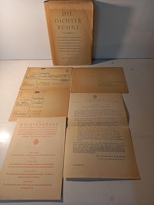 Imagen del vendedor de Die Dichter-Bhne fr die Namenlosen der Gegenwart auf welcher dreiundsechzig Dichter und vierunddreiig Dichterinnen deutscher Zunge zu Worte kommen. Im Jahre 1950. a la venta por Antiquariat Langguth - lesenhilft