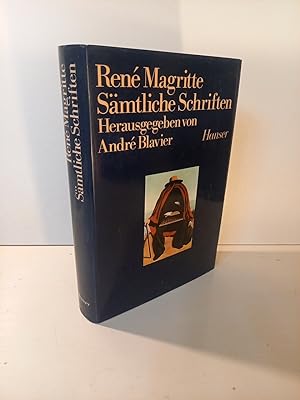 Bild des Verkufers fr Ren Magritte. Smtliche Schriften. Aus dem Franzsischen von Christiane Mller und Ralf Scheibler. zum Verkauf von Antiquariat Langguth - lesenhilft