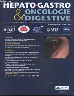 Image du vendeur pour Hepato Gastro & Oncologie Digestive - Volume 29, numro 3, Mars 2022- mis en vente par Le-Livre