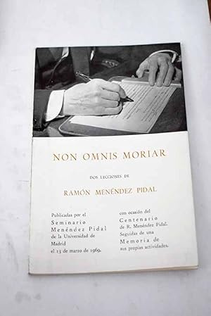 Imagen del vendedor de Non omnis moriar a la venta por Alcan Libros