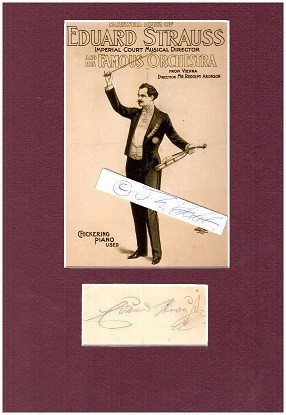 Immagine del venditore per EDUARD STRAU (1835-1916) sterreichischer Komponist und Kapellmeister venduto da Herbst-Auktionen