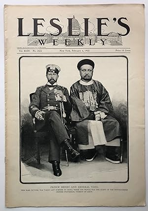 Leslie's Weekly. Prince Henry and General Yong. February 6, 1902 (Vol. XCIV, No. 2422).