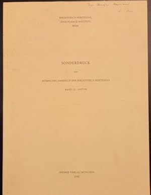 Immagine del venditore per SI DESCRIVONO ANCORA ORNATAMENTE TUTTE LE OPERE DEL SUDETTO SIG. CAV. RUSCONI". Eine neue Vita Camillo Rusconis. Fr Ursula Schlegel. Estratto da "Sonderdruck aus Romisches Jahrbuch del Bibliotheca Hertziana", Band 31, 1997-1998. venduto da studio bibliografico pera s.a.s.