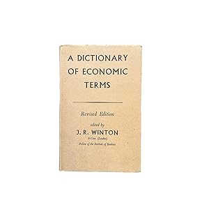 Seller image for A DICTIONARY OF ECONOMIC TERMS. for sale by Nostalgie Salzburg