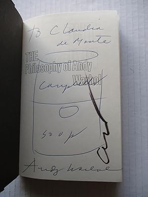 The Philosophy of Andy Warhol: (From A to B and Back Again) (Signed and initialed by artist with ...