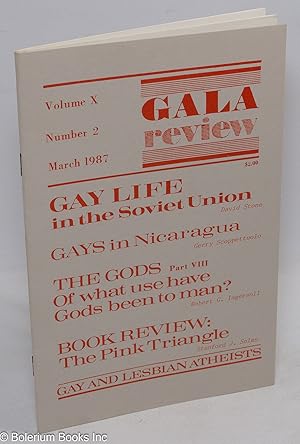 Seller image for GALA Review: gay and lesbian atheists; vol. 10, #2 March 1987: Gay Life in the Soviet Union for sale by Bolerium Books Inc.