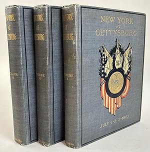 Bild des Verkufers fr NEW YORK MONUMENTS COMMISSION FOR THE BATTLEFIELDS OF GETTYSBURG AND CHATTANOOGA. FINAL REPORT OF THE BATTLEFIELD OF GETTYSBURG [Three Volumes][Signed] zum Verkauf von Second Story Books, ABAA