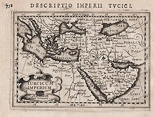 "Turcicum Imperium" - Turkey Arabia Ottoman Empire Osmanisches Reich map Karte carte