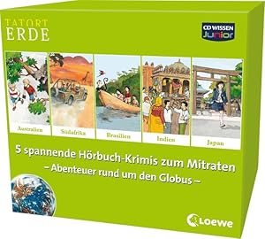 Bild des Verkufers fr CD WISSEN Junior - TATORT ERDE Hrbuchbox - 5 spannende Hrbuch-Krimis zum Mitraten - Abenteuer rund um den Globus, 10 CDs zum Verkauf von Studibuch