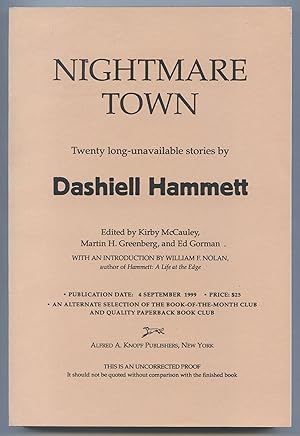 Seller image for Nightmare Town: Stories for sale by Between the Covers-Rare Books, Inc. ABAA