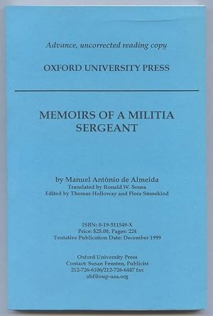 Seller image for Memoirs of a Militia Sergeant for sale by Between the Covers-Rare Books, Inc. ABAA