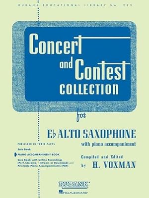 Seller image for Concert and Contest Collection for Eb Alto Saxophone for sale by Wegmann1855