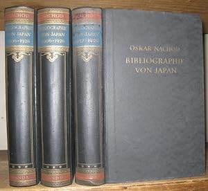 Bibliographie von Japan 1906 - 1926 / 1927 - 1929. Komplett in 3 Bänden.