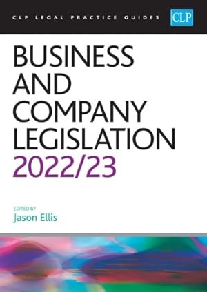 Imagen del vendedor de Business and Company Legislation 2022/2023: Legal Practice Course Guides (LPC) a la venta por WeBuyBooks