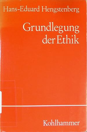 Bild des Verkufers fr Grundlegung der Ethik. zum Verkauf von books4less (Versandantiquariat Petra Gros GmbH & Co. KG)