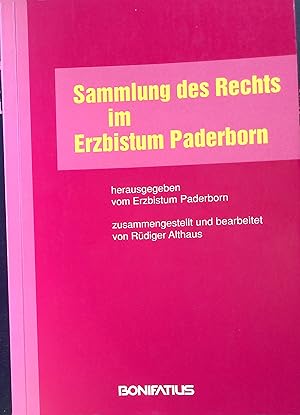 Seller image for Sammlung des Rechts im Erzbistum Paderborn. for sale by books4less (Versandantiquariat Petra Gros GmbH & Co. KG)