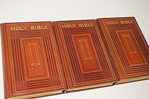 The Holy Bible. Containing the Old & New Testament & The Apocrypha. (3 Volumes in Full Leather)