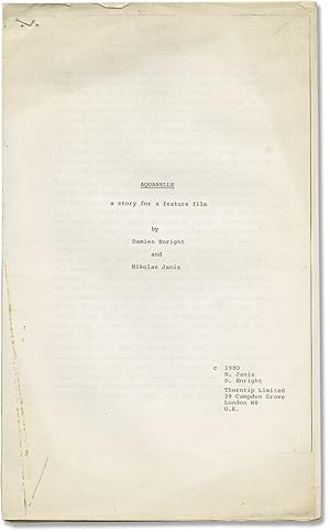 Bild des Verkufers fr Aquabelle (Original treatment script for an unproduced film) zum Verkauf von Royal Books, Inc., ABAA