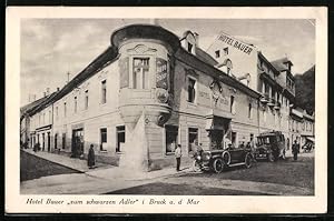 Ansichtskarte Bruck a. d. Mur, Hotel Bauer zum schwarzen Adler