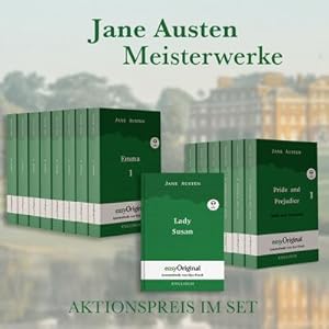 Bild des Verkufers fr Jane Austens Meisterwerke (Bcher + 15 MP3 Audio-CDs) - Lesemethode von Ilya Frank - Zweisprachige Ausgabe Englisch-Deutsch, m. 15 Audio-CD, m. 15 Audio, m. 15 Audio, 15 Teile : Ungekrzter Originaltext - Englisch durch Spa am Lesen lernen, auffrischen und perfektionieren zum Verkauf von AHA-BUCH GmbH