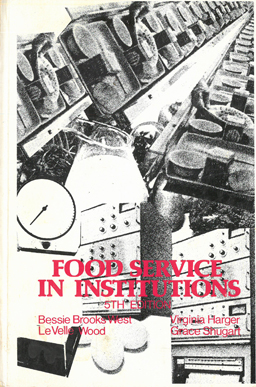 Imagen del vendedor de Food Services in Institutions. a la venta por Eaglestones