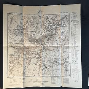 Topographische Karte - Rüdersdorf. herausgegeben von der Preußischen Landesaufnahme 1903, Mehrfar...