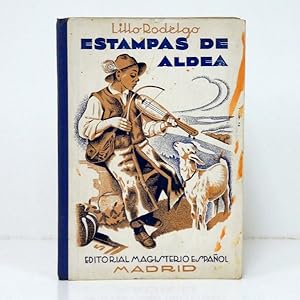 Image du vendeur pour Estampas de aldea. (Notas y grabados. Reproduccin de pinturas y esculturas de tema rural). mis en vente par Librera Berceo (Libros Antiguos)