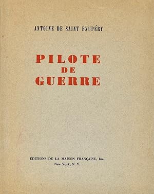 Image du vendeur pour Pilote de guerre. mis en vente par Librairie Pierre Adrien Yvinec