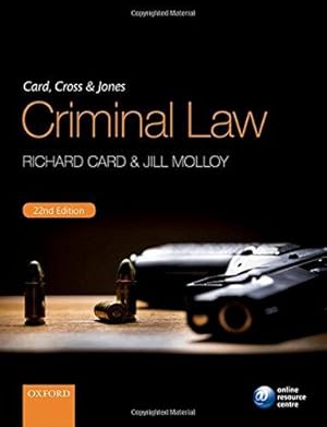 Bild des Verkufers fr Card, Cross & Jones Criminal Law zum Verkauf von WeBuyBooks