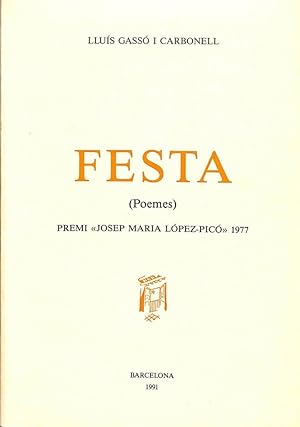 Seller image for FESTA (POEMES) (CATALN). for sale by Librera Smile Books