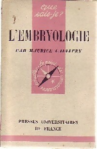 Image du vendeur pour L'embryologie - Maurice Caullery mis en vente par Book Hmisphres