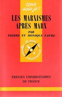 Bild des Verkufers fr Les marxismes apr?s Marx - Pierre Favre zum Verkauf von Book Hmisphres